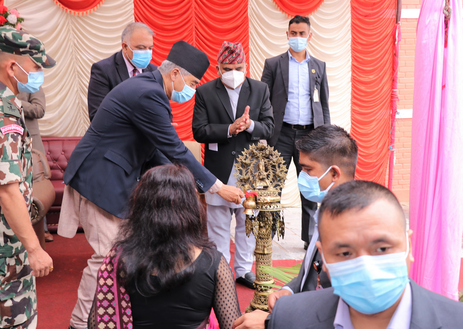 PM Deuba inaugurates newly-reconstructed Namuna Machhindra school